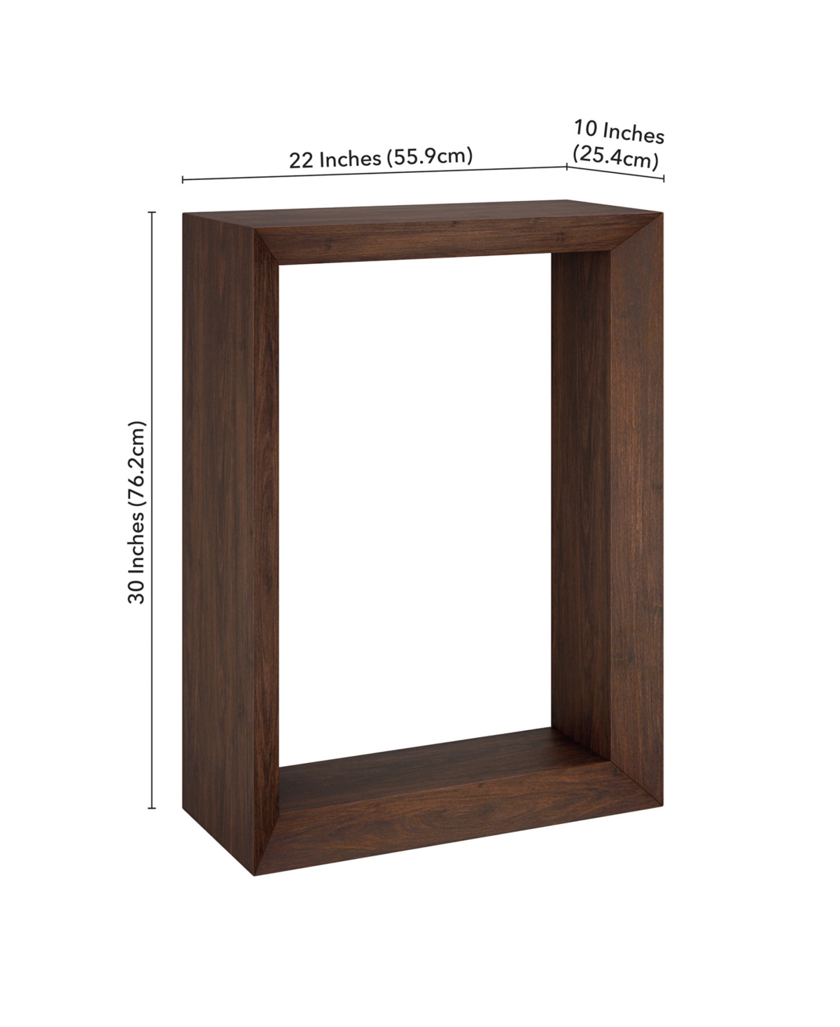 Hudson & Canal Osmond 22" Wood Wide Rectangular Console Table