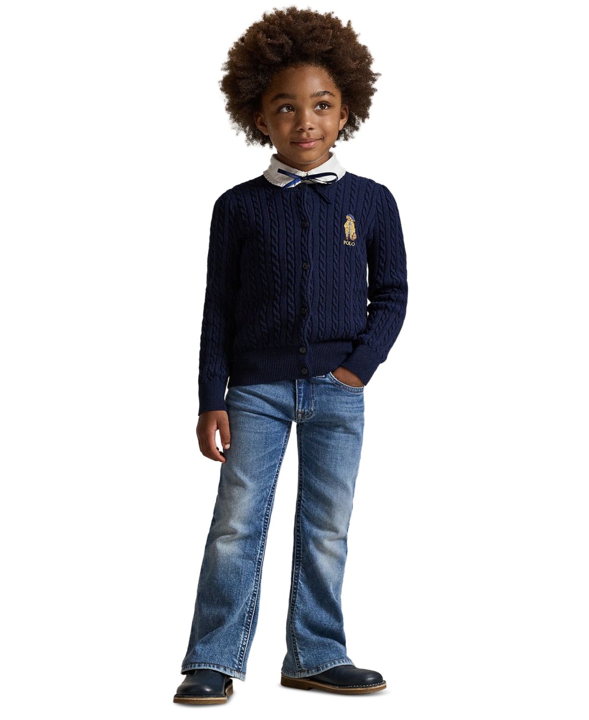 Polo Ralph Lauren Girls 2T-6X Flared Stretch Jeans