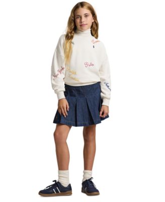 Girls' 7-16 Long-Sleeve Crewneck Sweatshirt