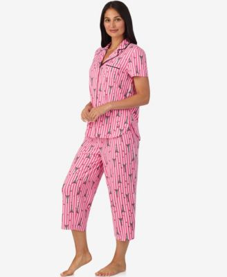 Women's Short Sleeve Notch Collar PJ Set