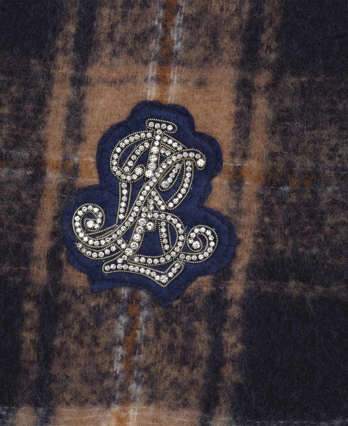 Lauren Ralph Lauren Brushed Lofty Scarf With Crystal Patch