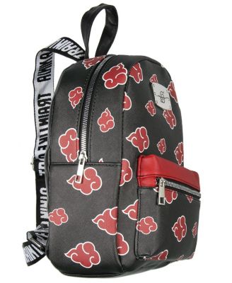 Akatsuki Sasuke Faux Saffiano Mini Backpack Bag 11"