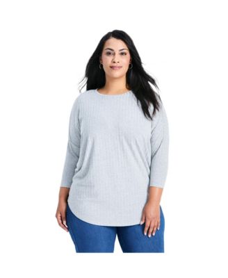 Women's Plus Size Kym Rib Hacci Tunic