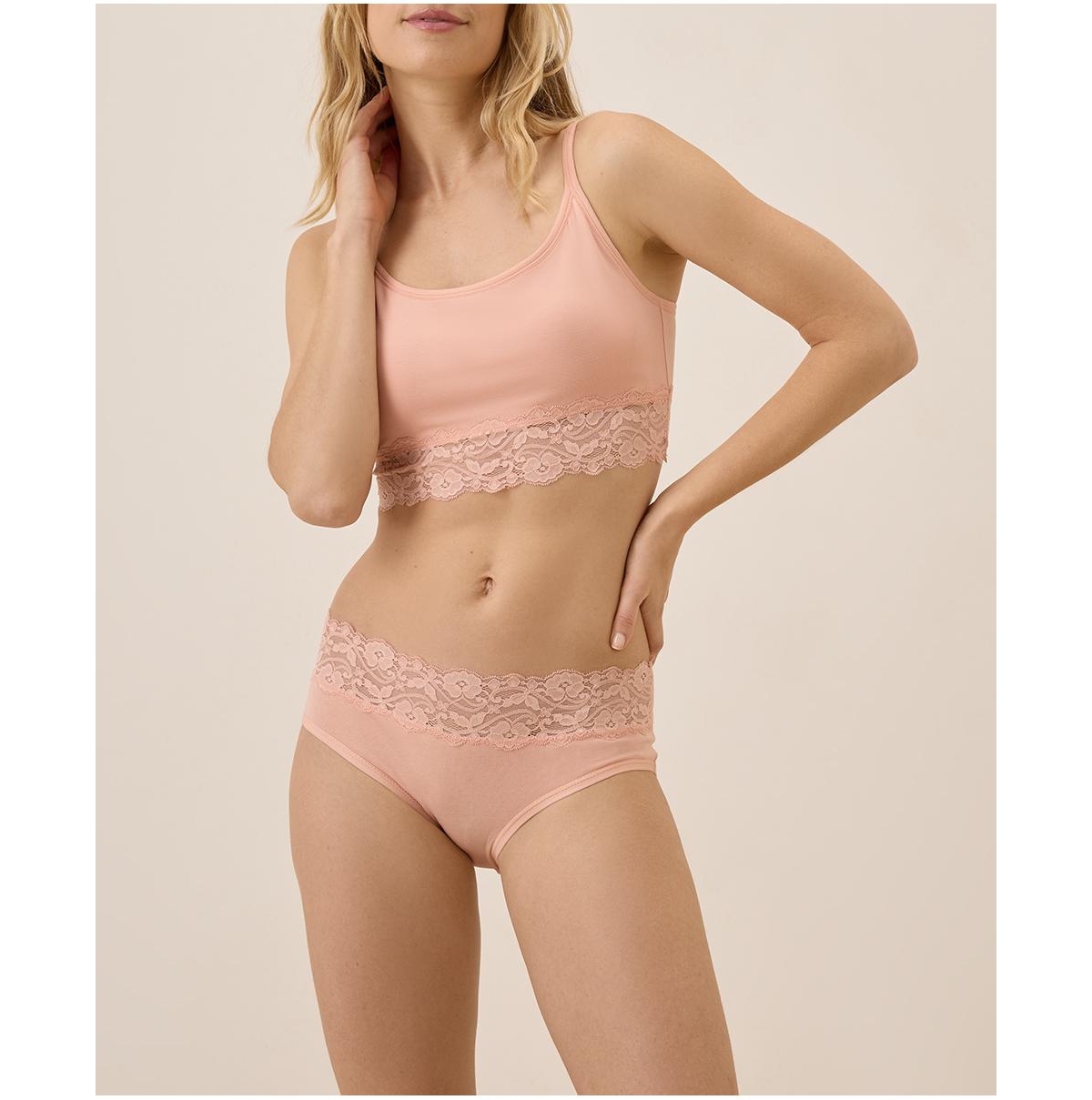 Pact Women's Lace Waist Brief 3-Pack