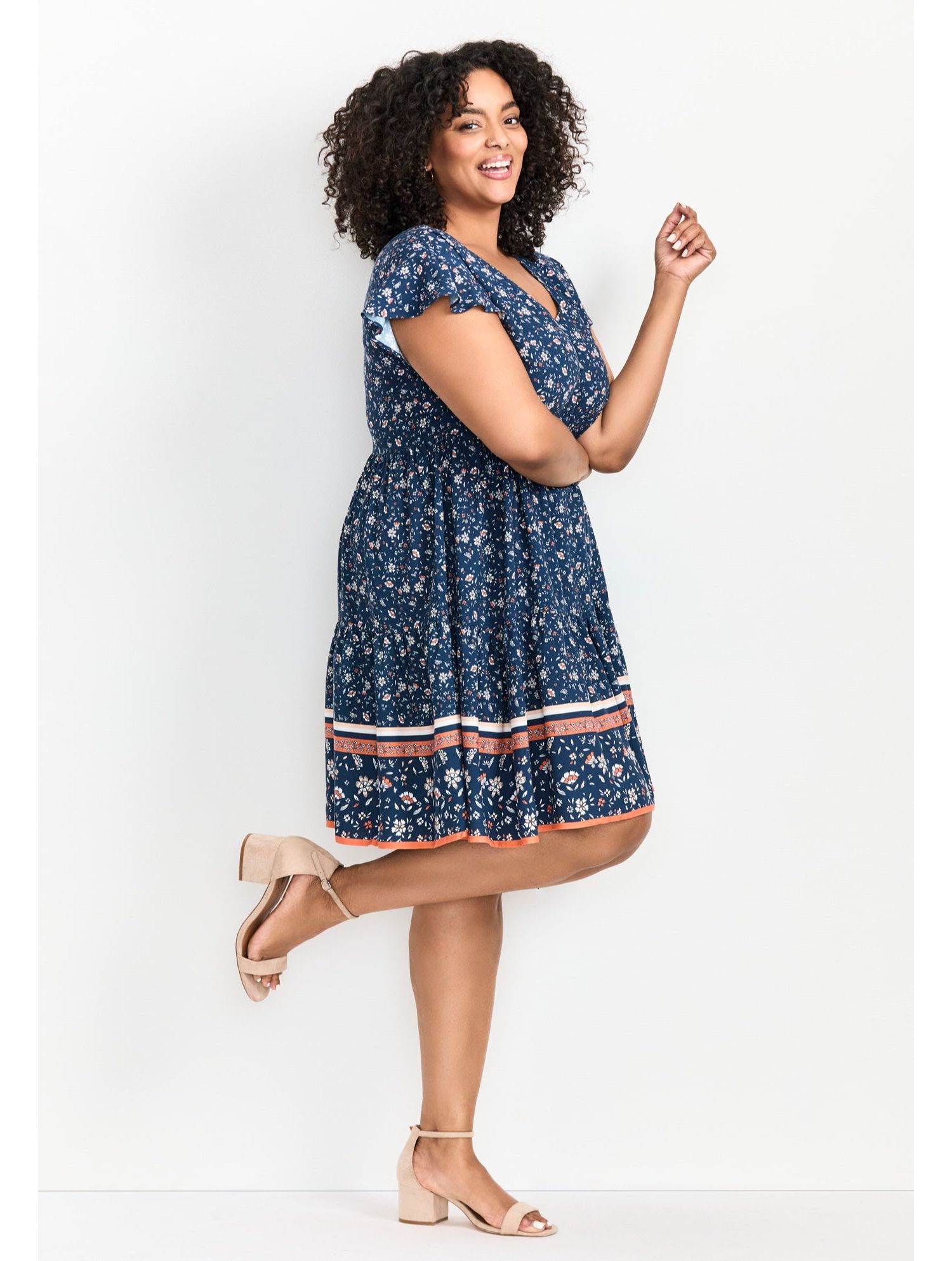 Plus Size Unwind Tiers Women's Dress