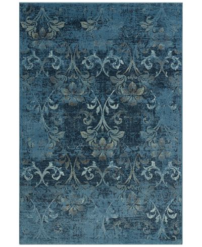 D Style Menagerie MEN1244 Sky Blue Area Rugs