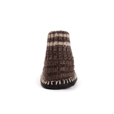 Men's Cuff Slipper Boots, Red Buffalo Check