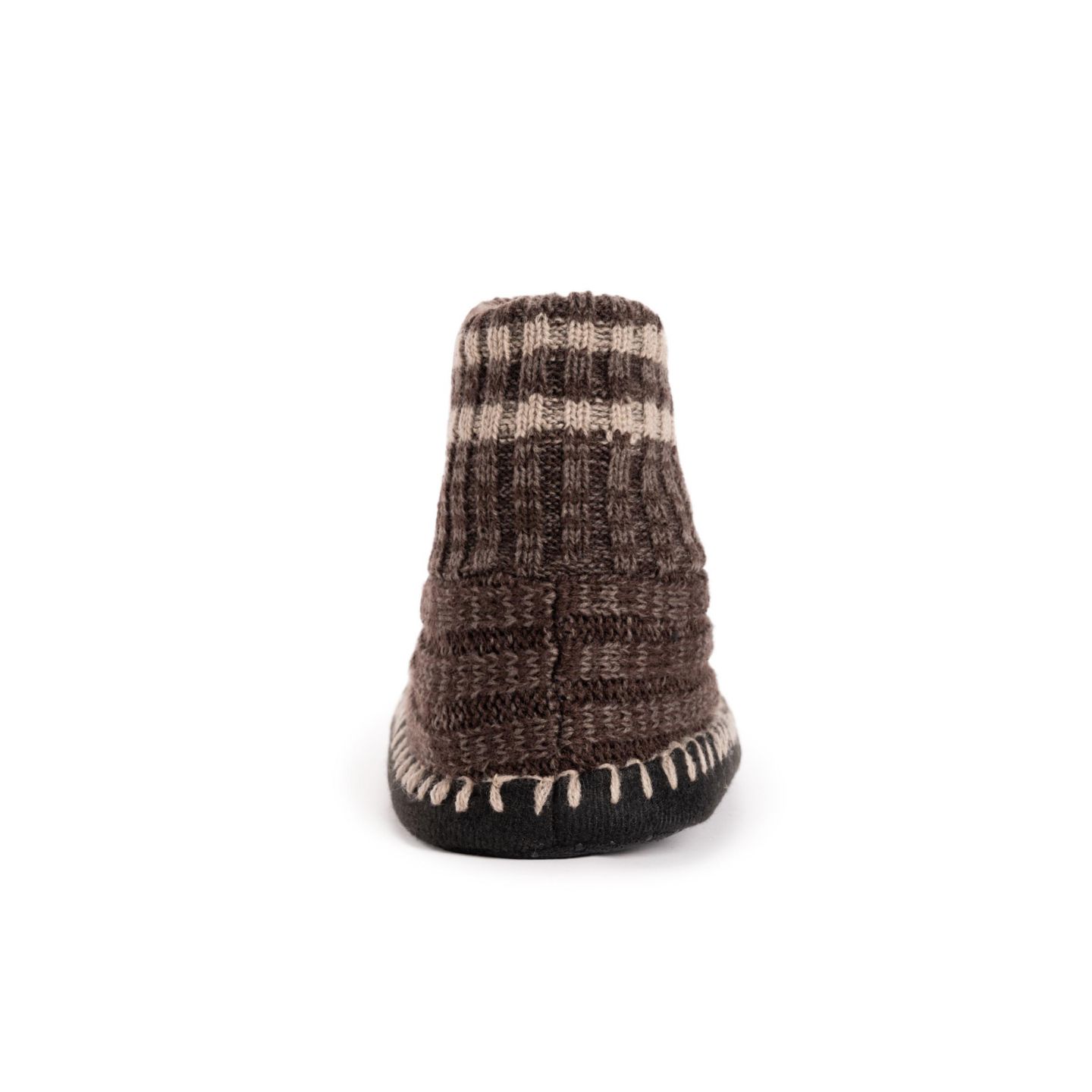 Мужские тапочки MUK LUKS Cuff Bootie Slipper, цвет: Коричневый меланжевый — фото 8