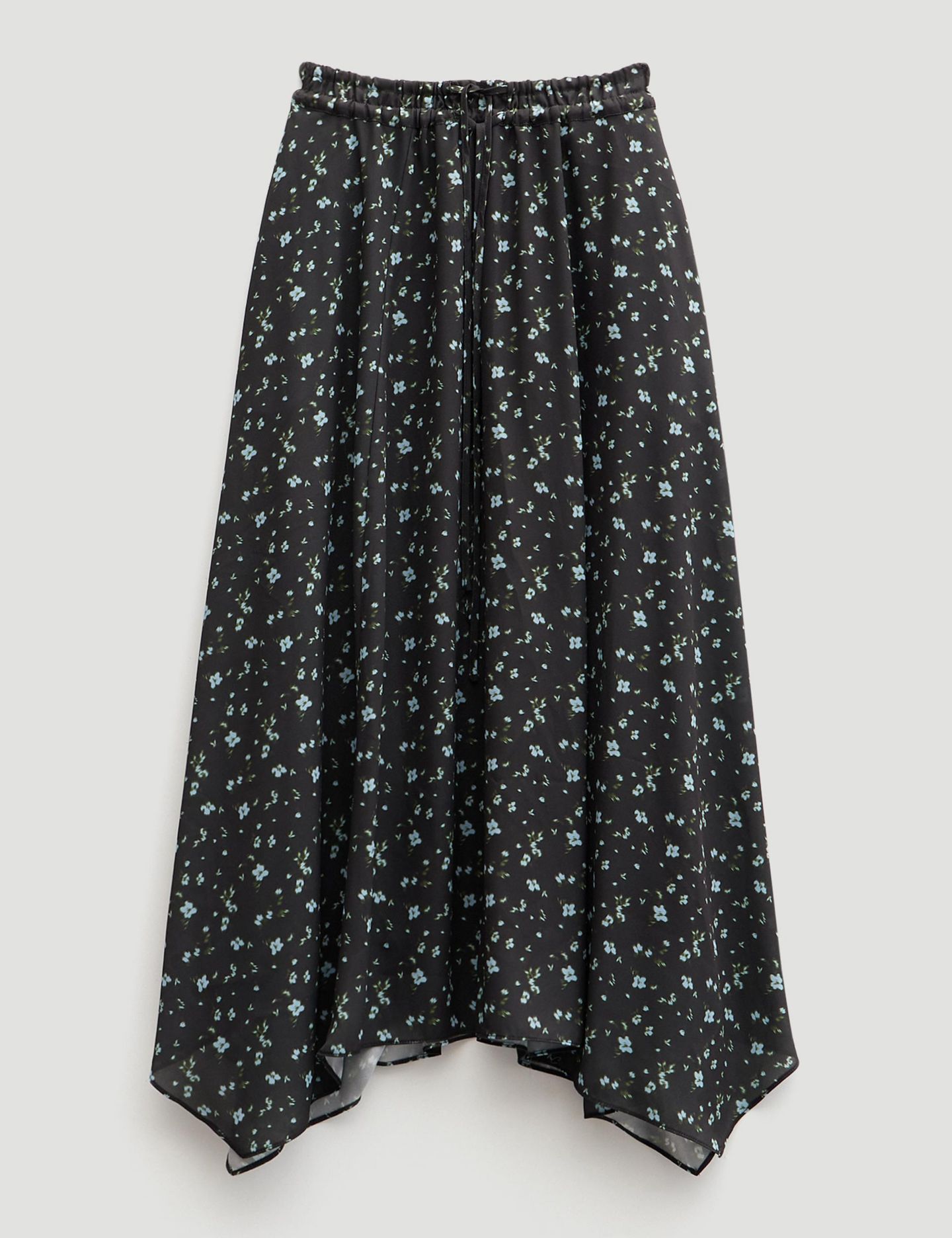 Женская юбка Hush Kaia Chiffon Hanky Hem, цвет: С принтом чёрный — фото 4