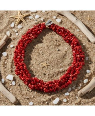 Big Chunky Chips Cluster Multi Strand Statement Bib Collar Necklace