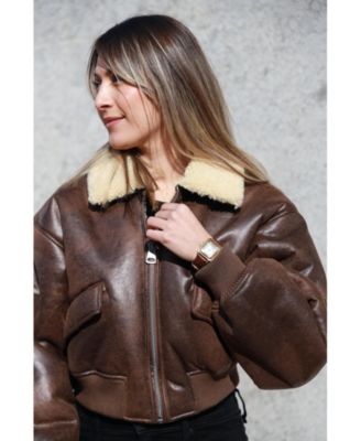 Women's 14K Gold-Plated 32mm Tank Shape Brown Leather Strap Watch