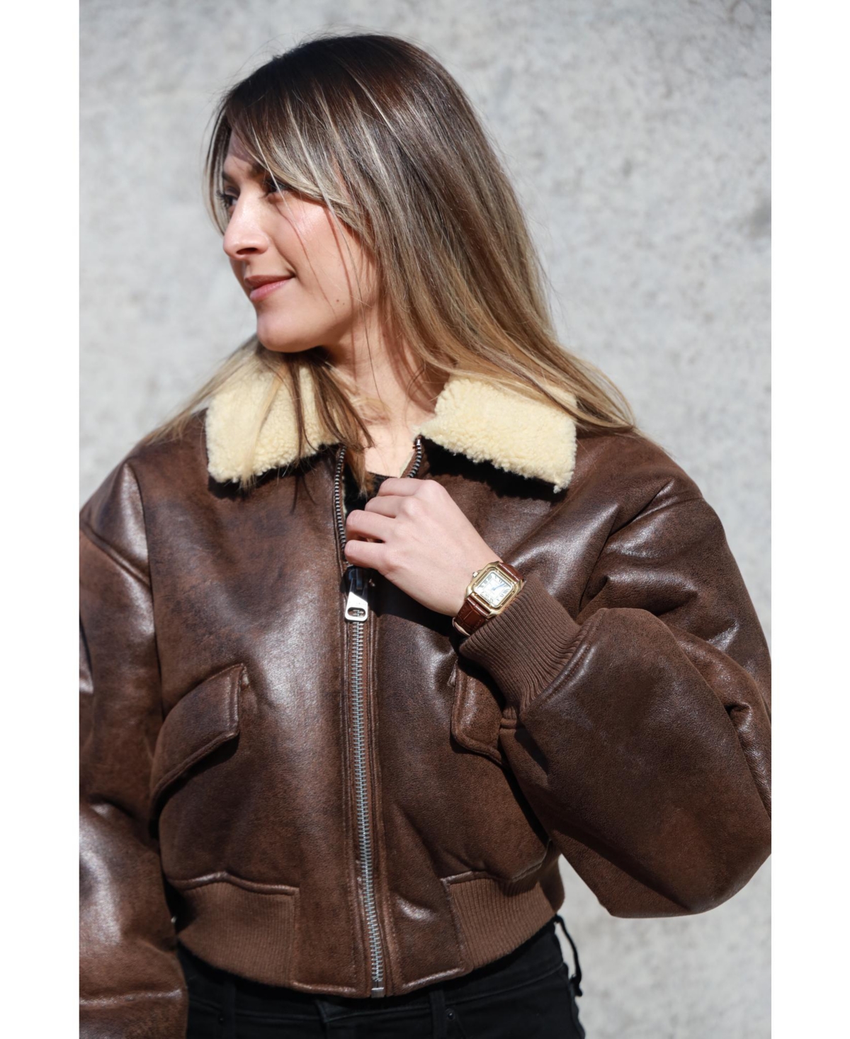 Peugeot Women's 14K Gold-Plated 32mm Tank Shape Brown Leather Strap Watch