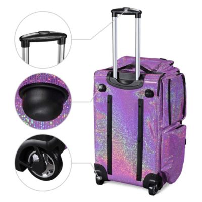 Rolling Dance Bag with Wheels Travel Duffle Bag Expandable FA Starry