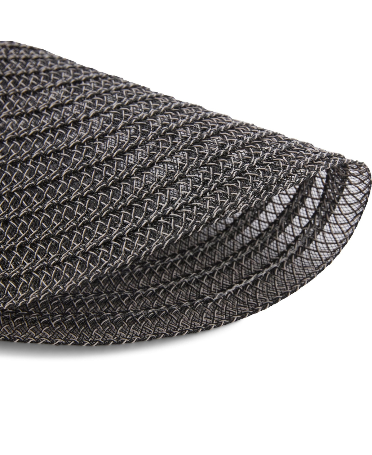 Dainty Home Urban Weave 15" Round Woven Placemats Set of 6 Durable Reversible Non-Slip Table Mats