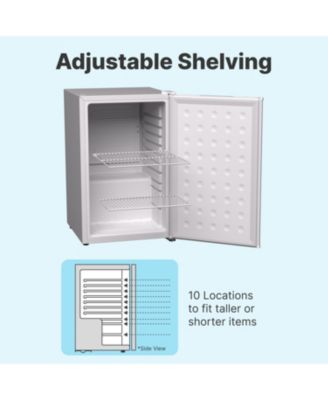 Premium 65L Solid Door 2.3 Cu.ft. Freestanding Under-Counter Mini Fridge in White