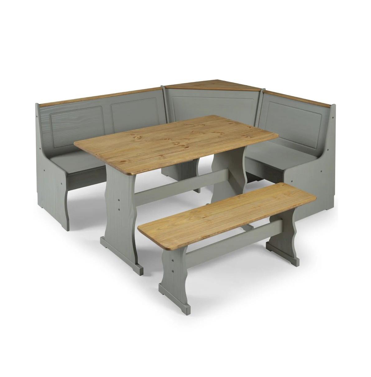 Os Home and Office Furniture Solid Pine Corner Dining Booth in Corona