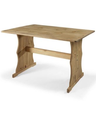 Solid Pine Corner Dining Booth in Corona Brown