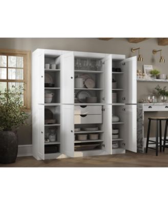 Solid Wood 65-Inch Pantry Cabinet