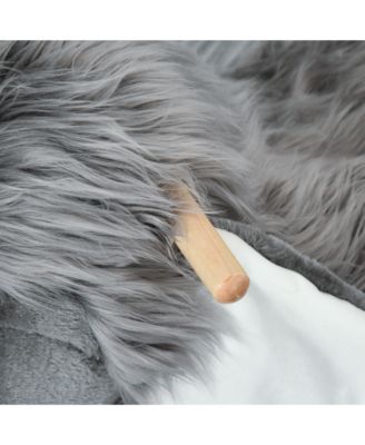 Kids Rocking Horse, Mammoth Shaped Ride on Horse with Realistic Sound