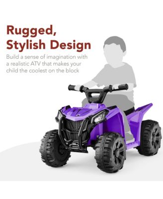 6V Kids Ride-On 4-Wheeler Quad ATV Car w/ 1.8mph Max Speed, Treaded Tires