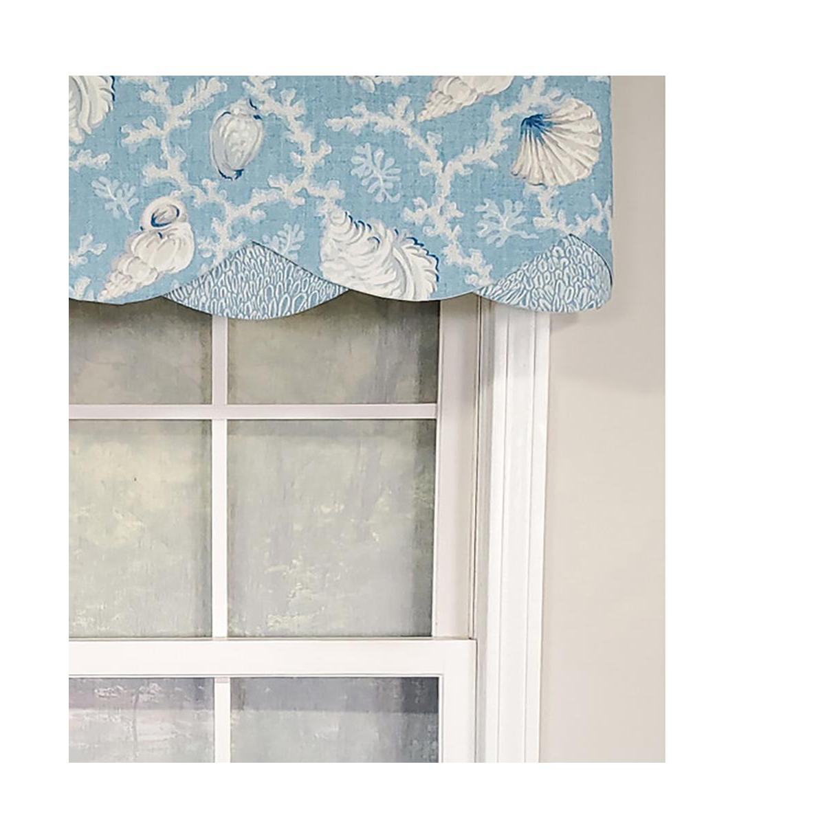 Rlf Home Luxurious Modern Design Classic Jenna Glory Style Window Valance 50" x 16" Pear