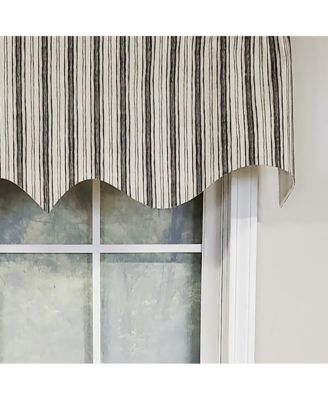 Luxurious Modern Design Classic Brunswick Stripe Regal Style Window Valance
