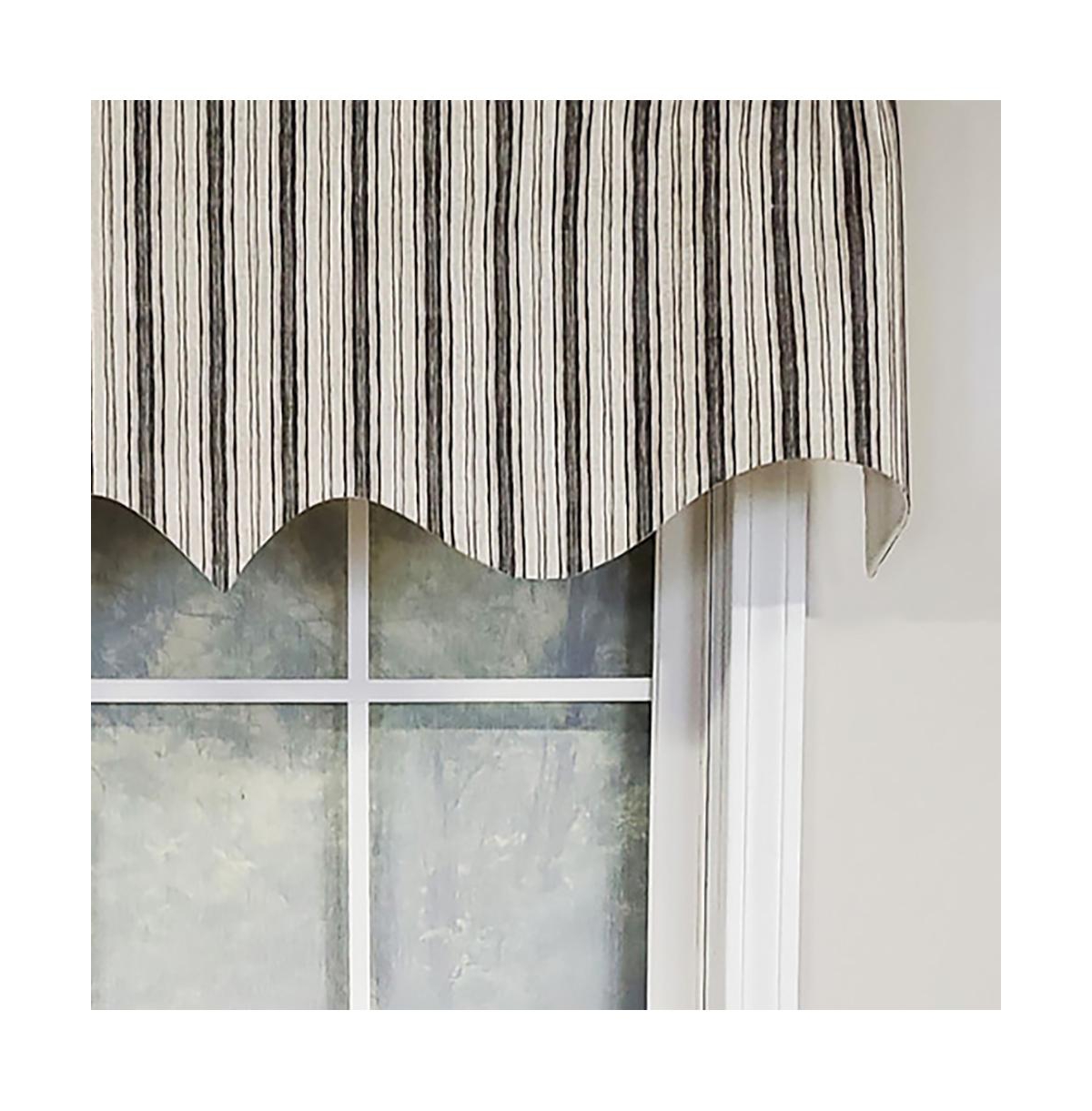 Rlf Home Luxurious Modern Design Classic Brunswick Stripe Regal Style Window Valance