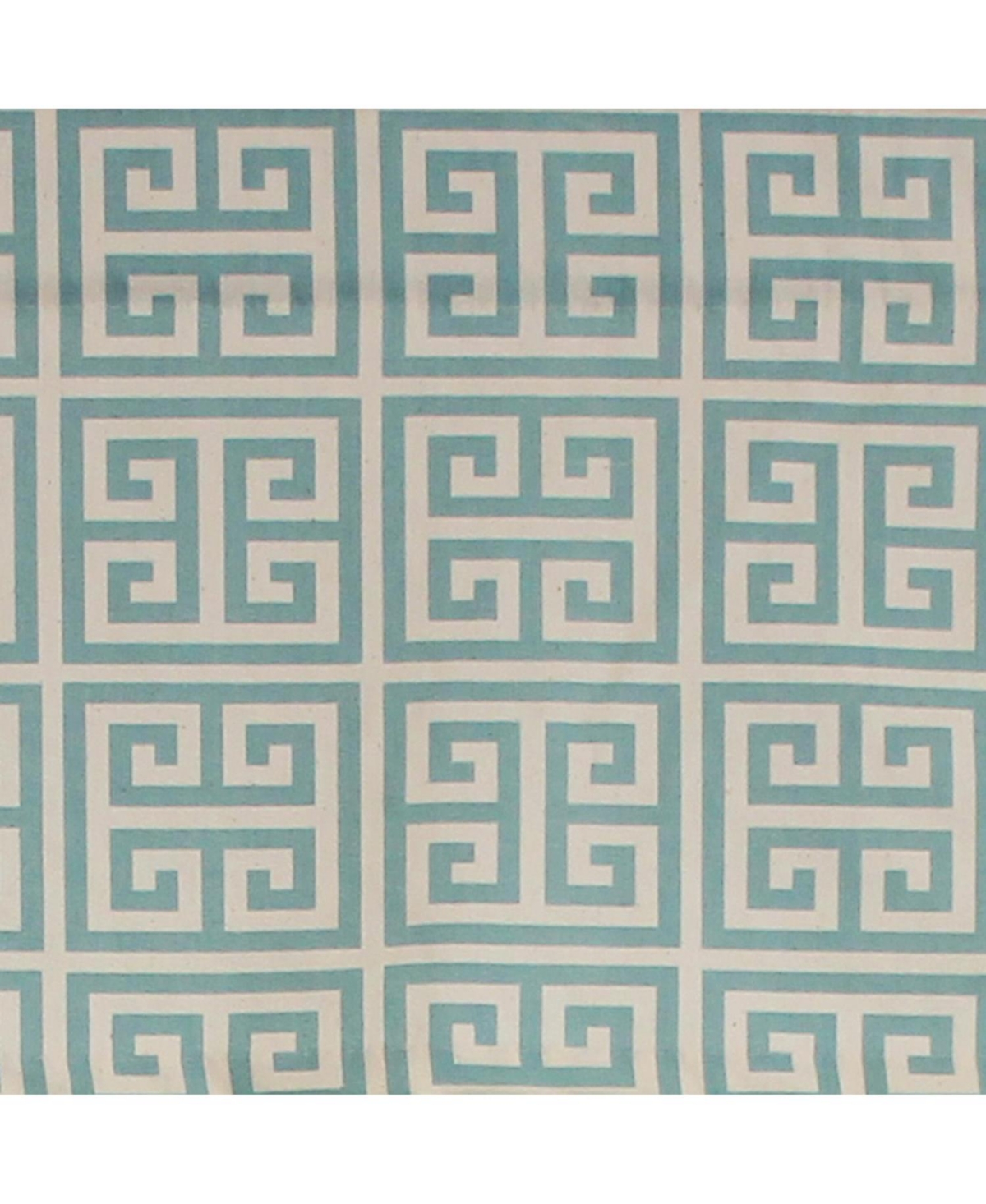 Rlf Home Towers Tailored 100% Cotton with Fully Lined 3" Rod Pocket Valnance for Windows 50" x 14" Turquoise