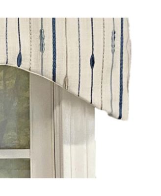 Go Getter Cornice 3" Rod Pocket Window Valance 50" x 17" Blue by RLF Home
