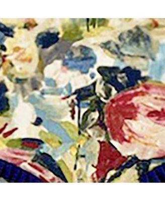 Martella Ruffled Provance 3" Rod Pocket Valance 50" x 16" Multicolor by RLF Home