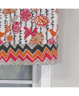 Merangerie Banded Style 3" Rod Pocket Valance 50" x 16" Sherbet by RLF Home
