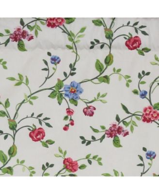 English Ivy Provance 100% Cotton with Fully Lined 3" Rod Pocket Valnance for Windows 50" x 15" Spring