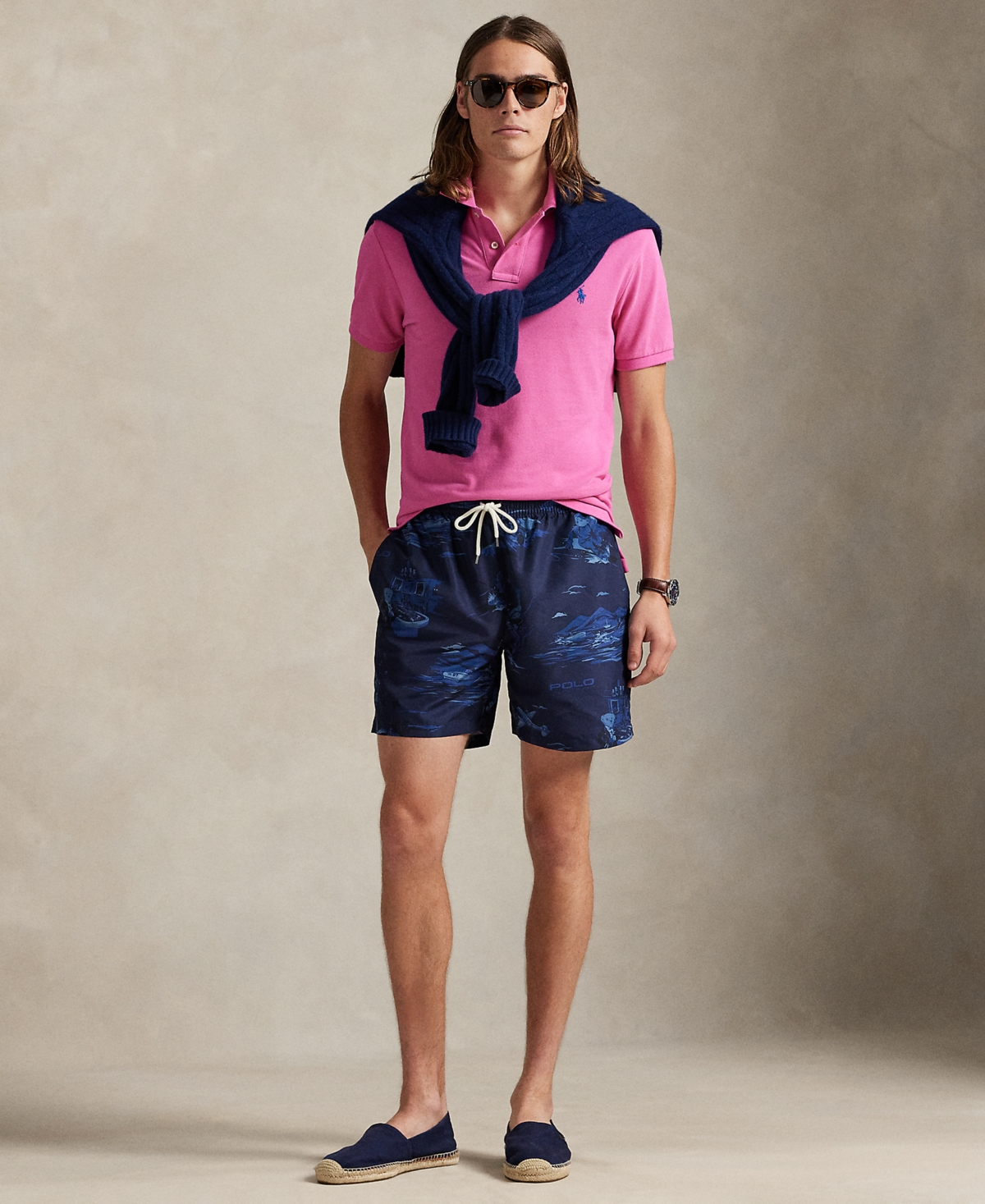 Polo Ralph Lauren Men's Classic-Fit Traveler Swim Trunks