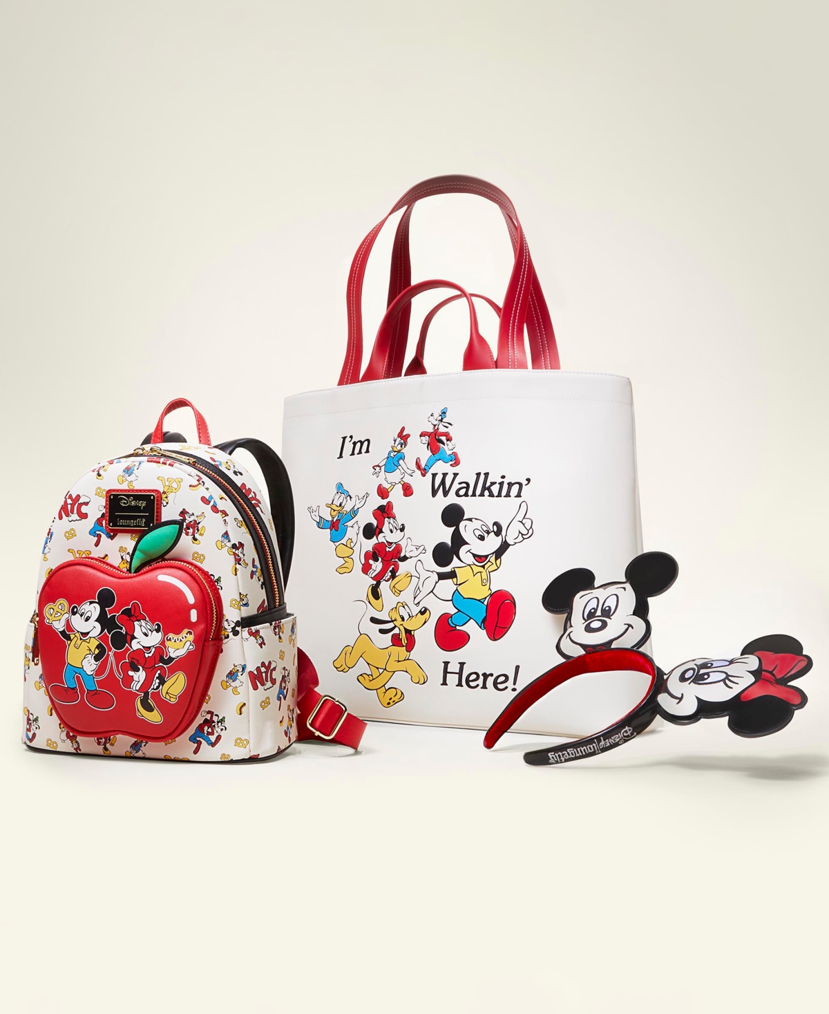 Loungefly Disney | Macy's Mickey Mouse & Minnie Mouse Adult Ears Headband, Macy's Exclusive