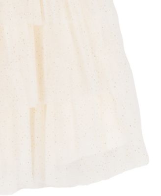 Girls' Toddler 2T-4T Short-Sleeve Glittery Tulle Dress