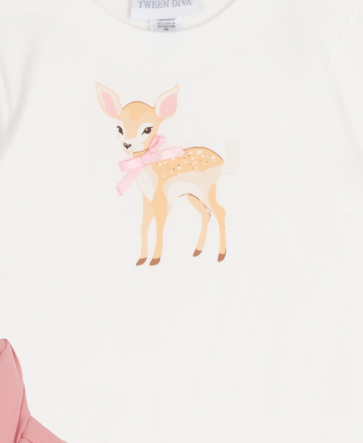 Rare Editions Girls 7-16 Puffer Vest, Graphic T-shirt And Distressed Jeans, 3-piece Set In Multi