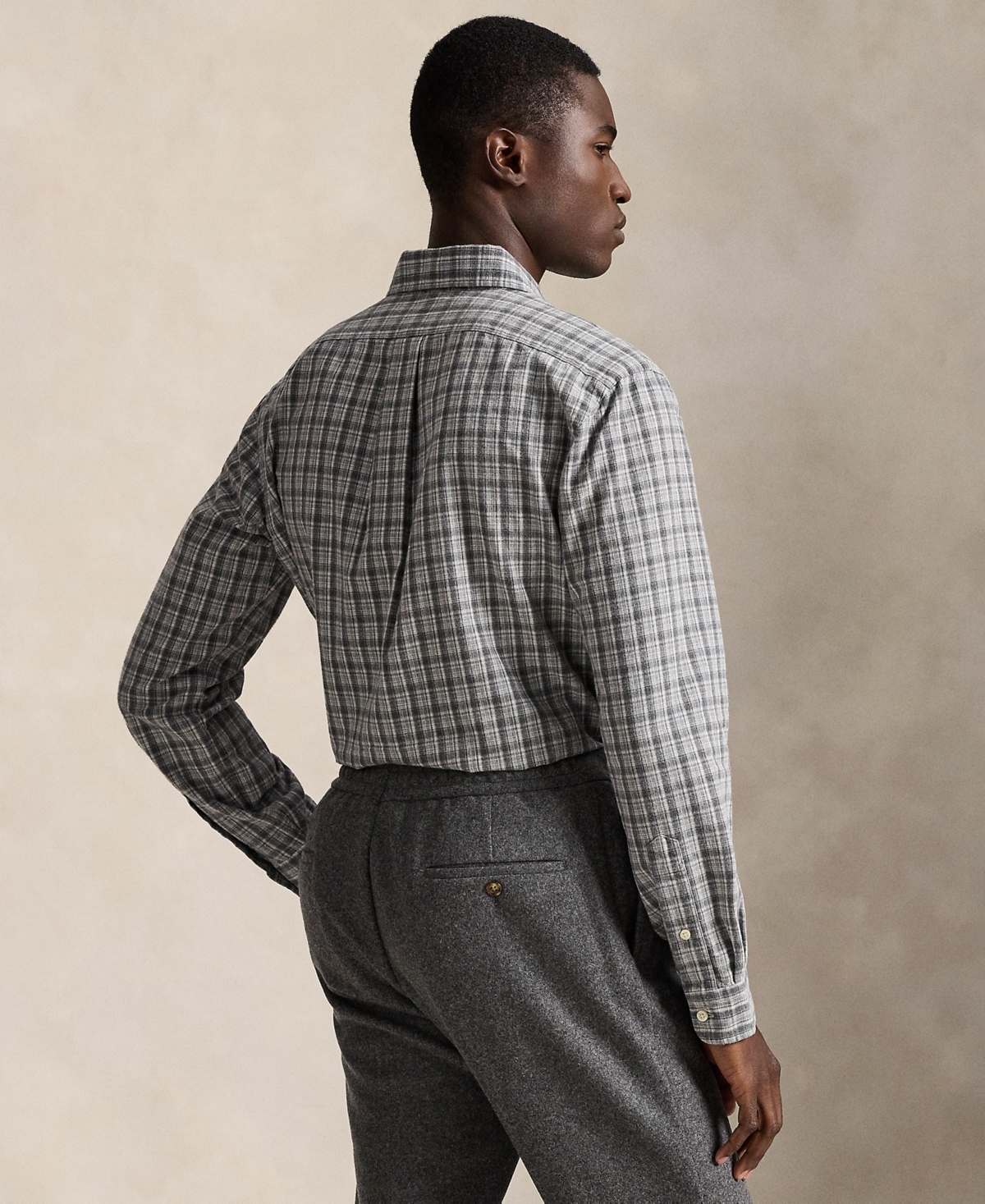 Polo Ralph Lauren Men's Classic Fit Long Sleeve Oxford Shirt In Gray