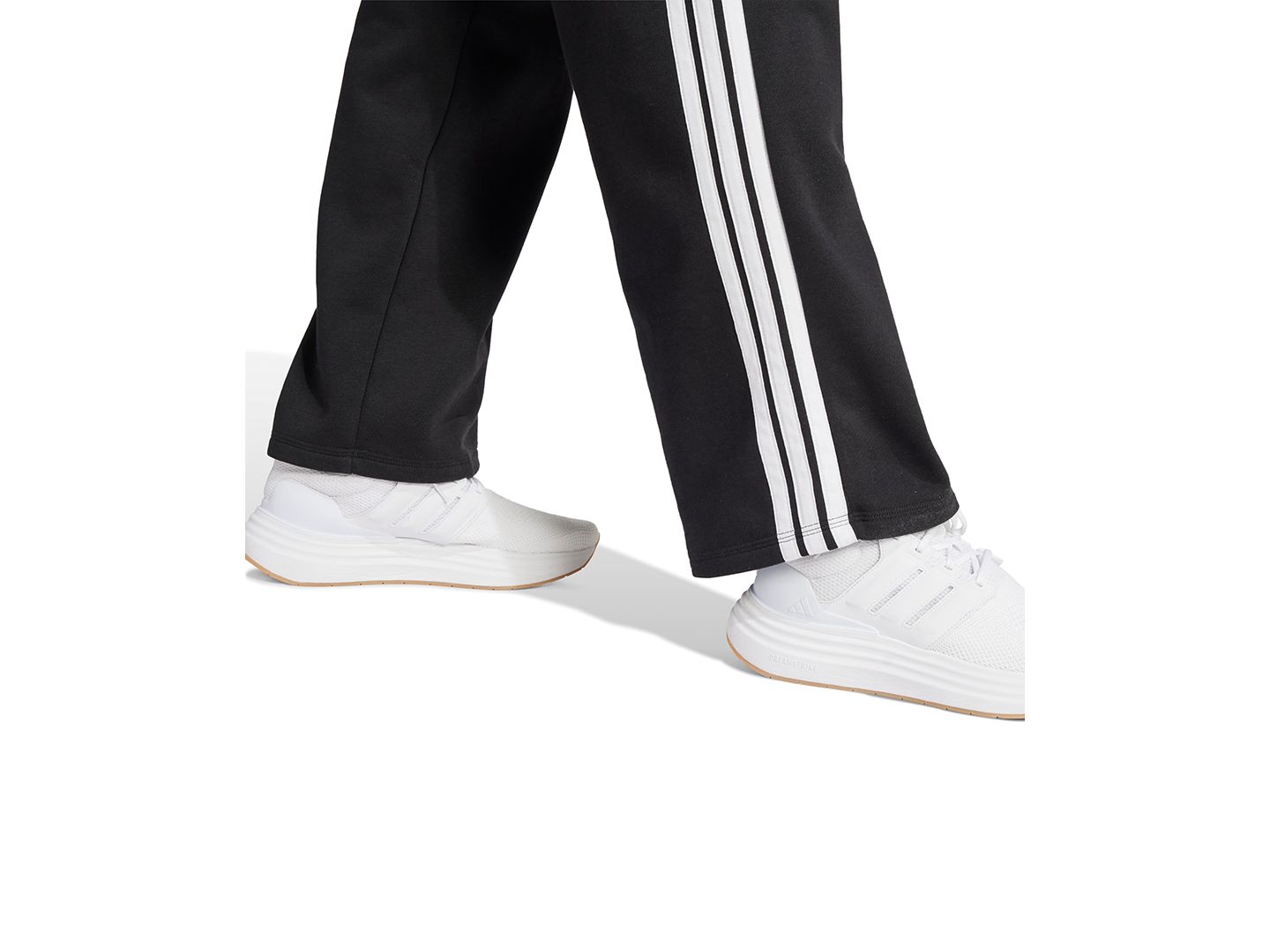 Женские брюки adidas Essentials 3-Stripes Fleece Slim, цвет: Чёрный — фото 8