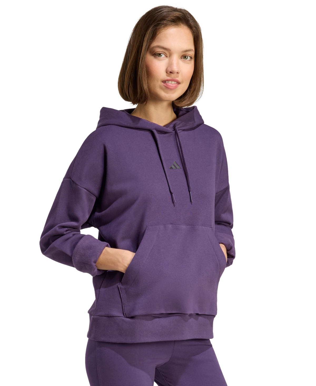 adidas Women's Essentials Long-Sleeve Logo Hoodie