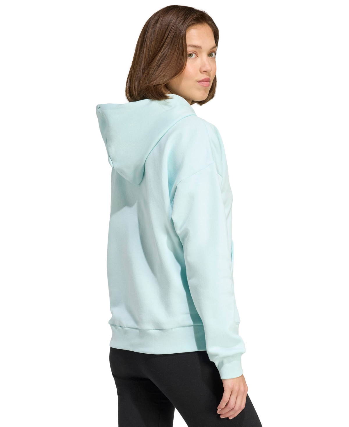 Adidas Originals Women's Essentials Long-sleeve Logo Hoodie In Blue