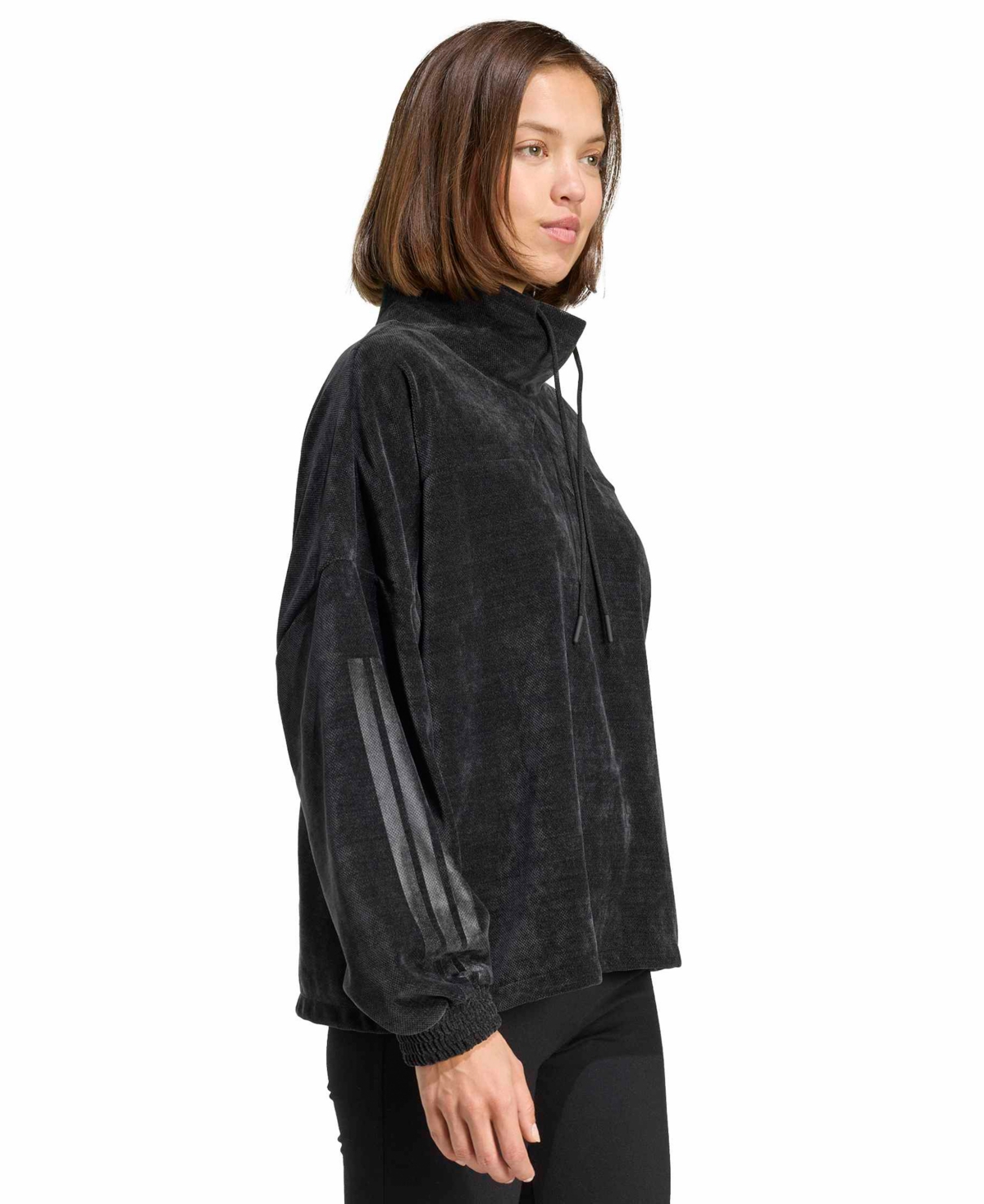 Adidas Originals Women's Tiro High Neck Sweatshirt In Black