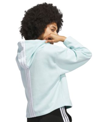 Women's Fleece 3-Stripes Loose-Fit Hoodie