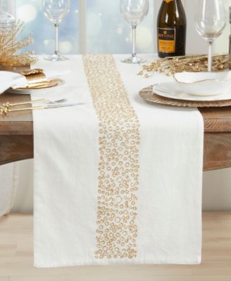 Beaded Band Table Runner, 16" x 72"