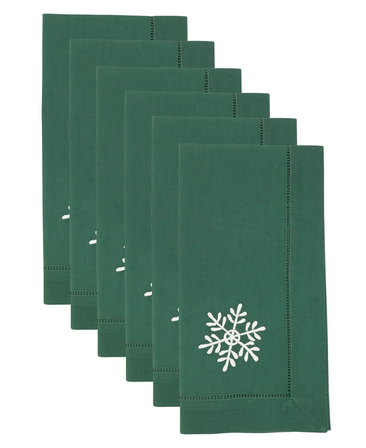 Saro Lifestyle Embr'D Snowflake Hemstitch Napkin