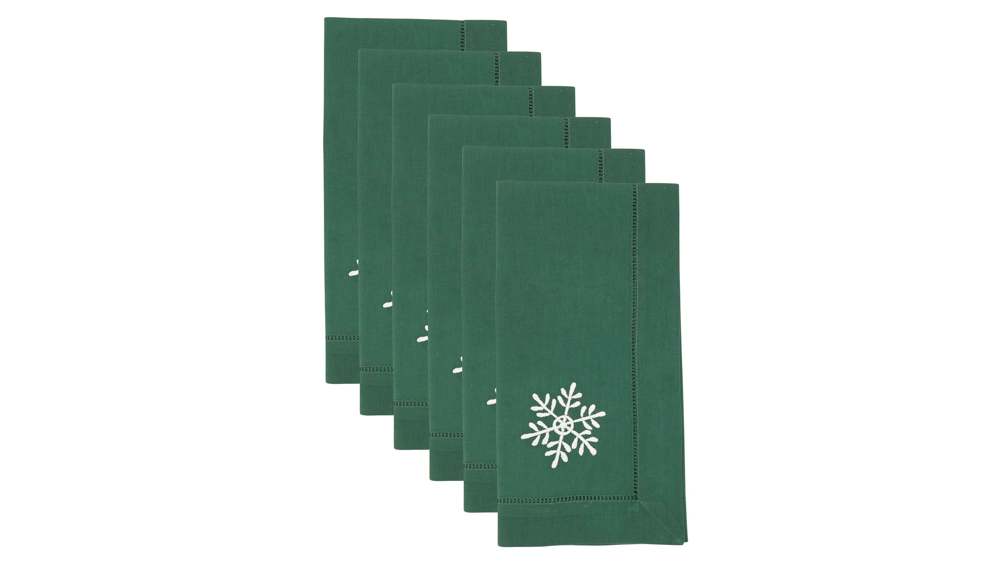 Saro Lifestyle Embr'D Snowflake Hemstitch Napkin