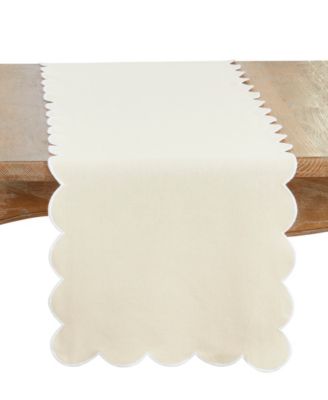 Scalloped Table Runner, 16" x 72"