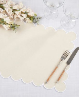 Eco Scallop Border Placemat, Set of 4
