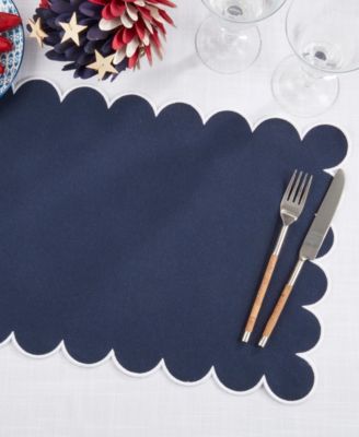 Eco Scallop Border Placemat, Set of 4