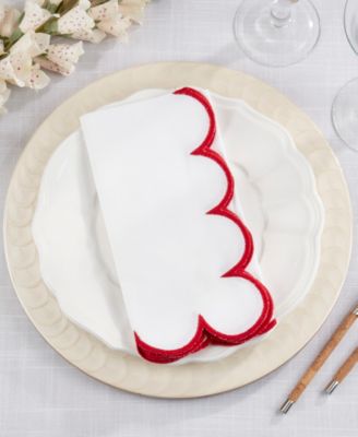 Scalloped Hem Napkin, Set of 4