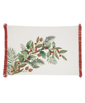 Holly Branch Placemat, Set of 4